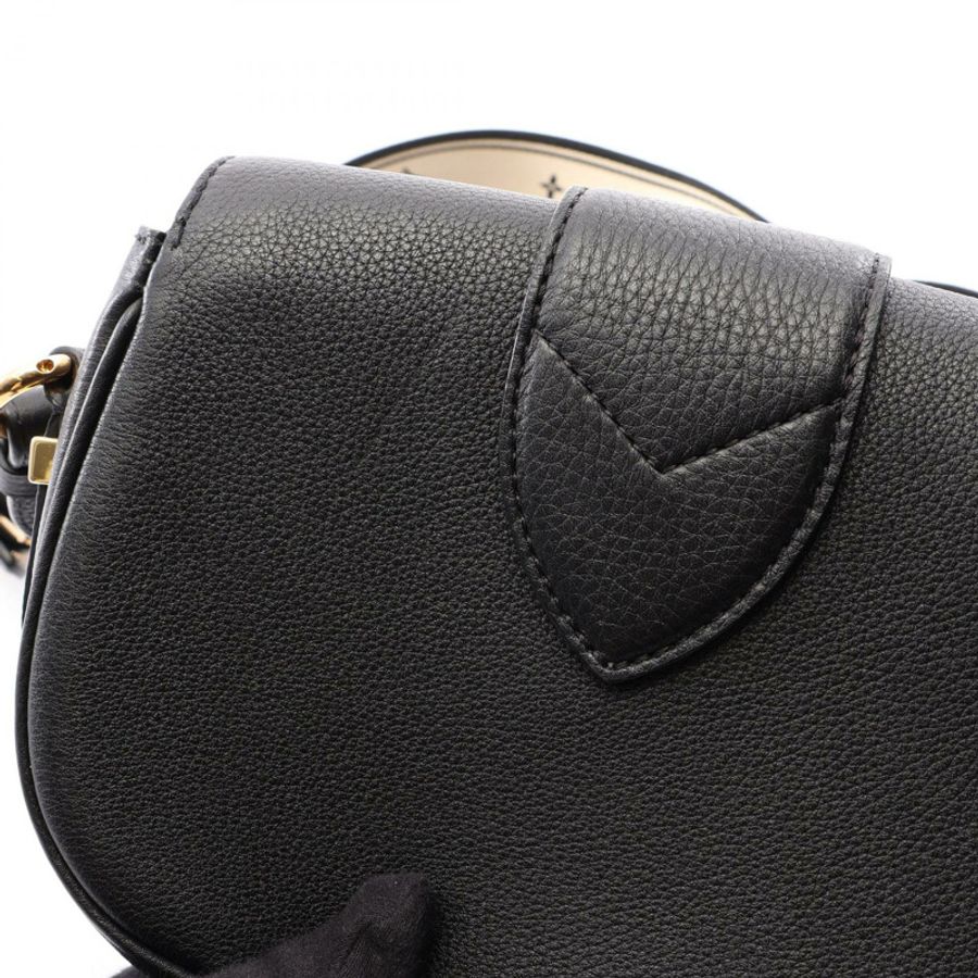 路易威登 LV Pont Neuf Soft PM 單肩包 M58727 黑色皮革二手-8