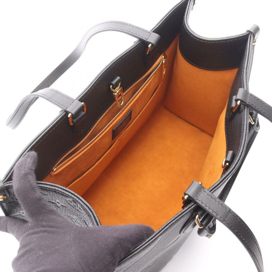 路易威登 On the Go MM 單肩手提包 M45595 Monogram empreinte noir-2