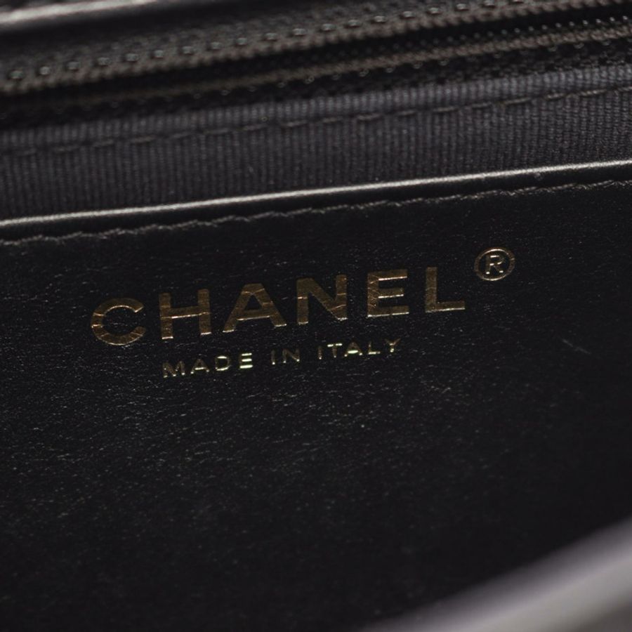 香奈兒 (CHANEL) 絎縫鏈條斜背包 AS4274 羊皮黑色 二手 金色五金-3