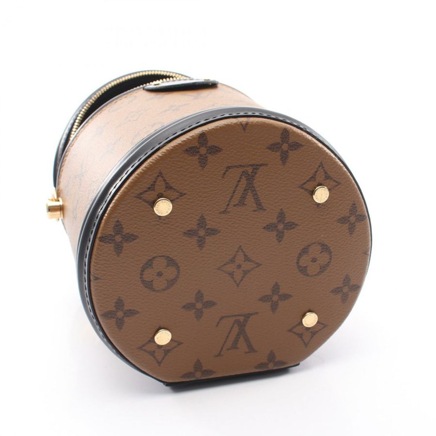 路易威登 Cannes Shulder 手提包 M43986 Monogram Reverse 帆布棕色二手-5