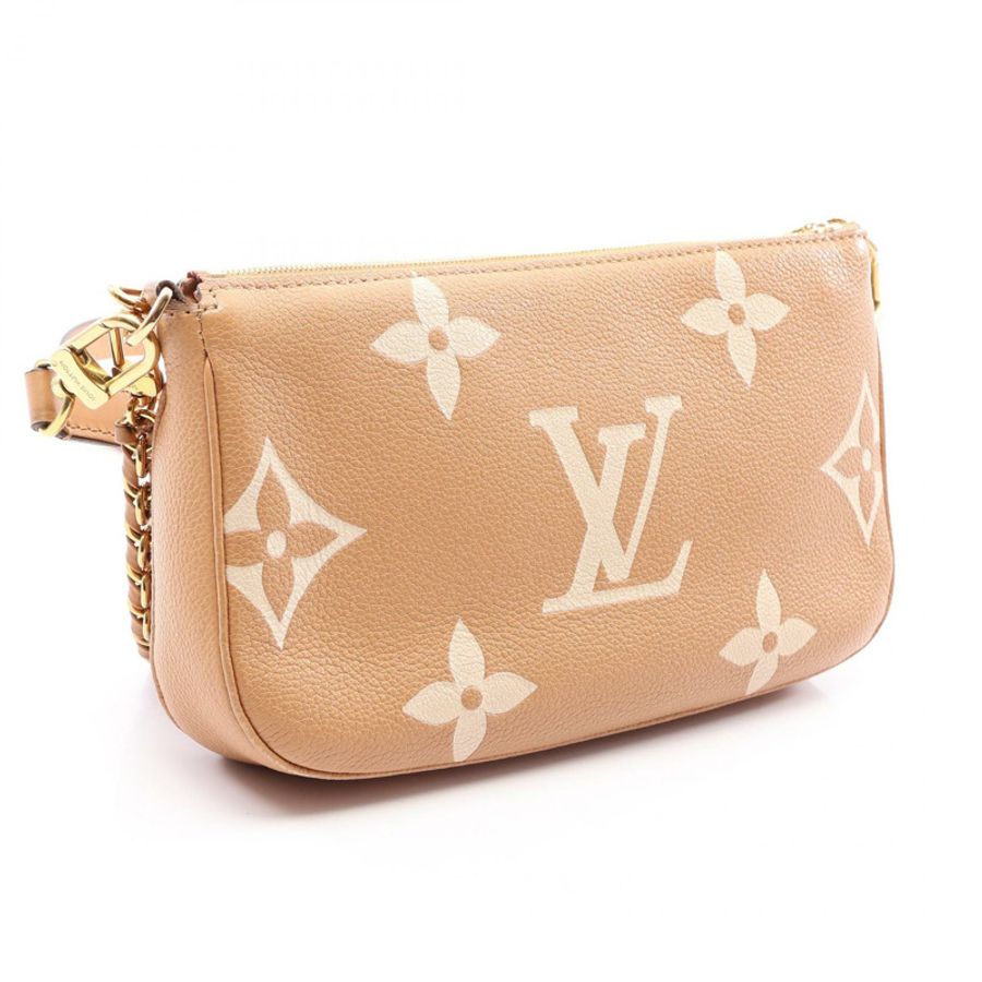 LOUIS VUITTON 多口袋配件雙色鏈條單肩手提包 M45983-1