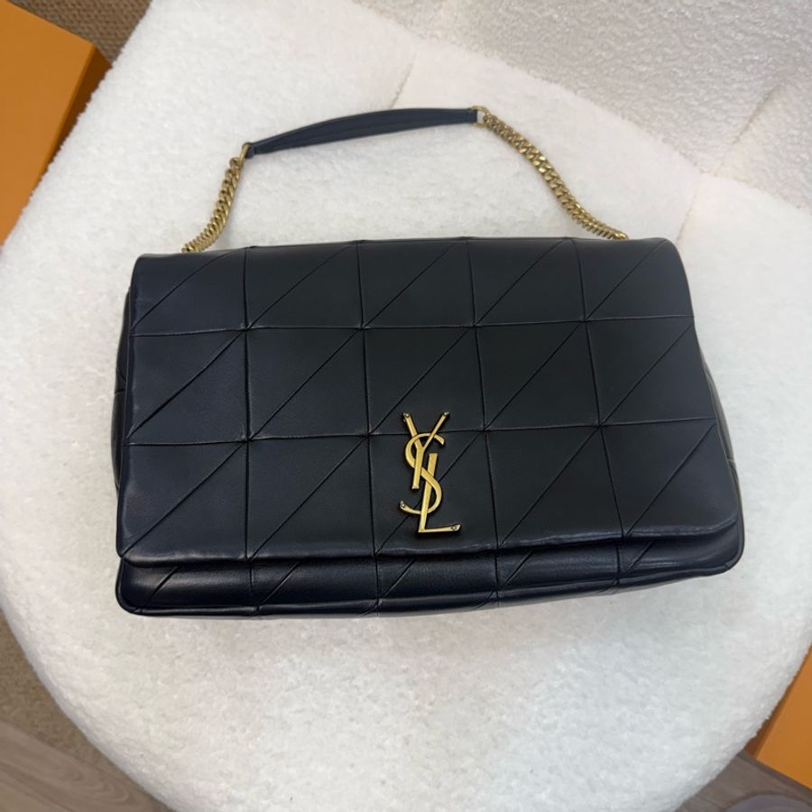 YSL 黑金小羊皮Jamie 中號肩背包-8