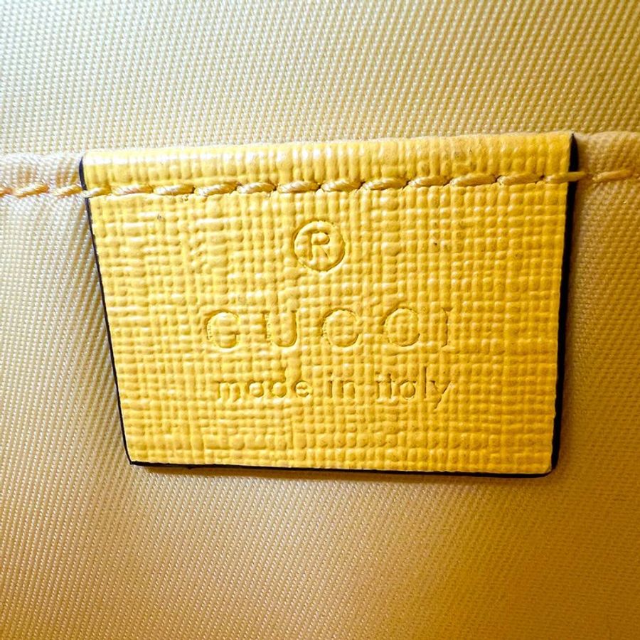 GUCCI 古馳微笑植物托特包｜Smiling Plant Tote Bag 老花帆布 塗鴉印花肩背包｜KÉSH 凱仕精品-11