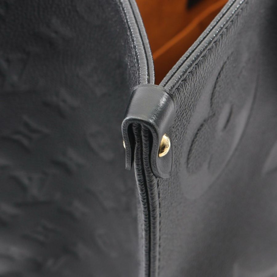 路易威登 OnTheGo GM Monogram Empreinte 黑色 2WAY 手提包 M44925 皮革 黑色 二手 女士-4