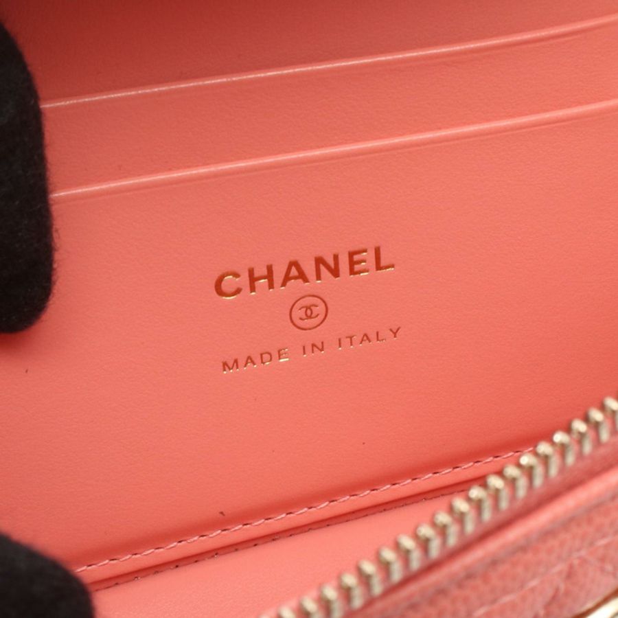 香奈兒 (CHANEL) Matelasse Vanity Chain 斜背包 AP4407 粉紅皮革 GHW 二手 CC-3