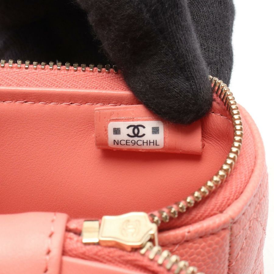 香奈兒 (CHANEL) Matelasse Vanity Chain 斜背包 AP4407 粉紅皮革 GHW 二手 CC-4