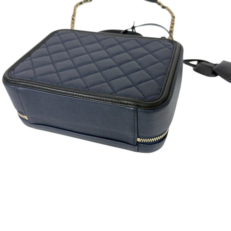 CHANEL Vanity 荔枝皮 化妝盒子 肩背包-14