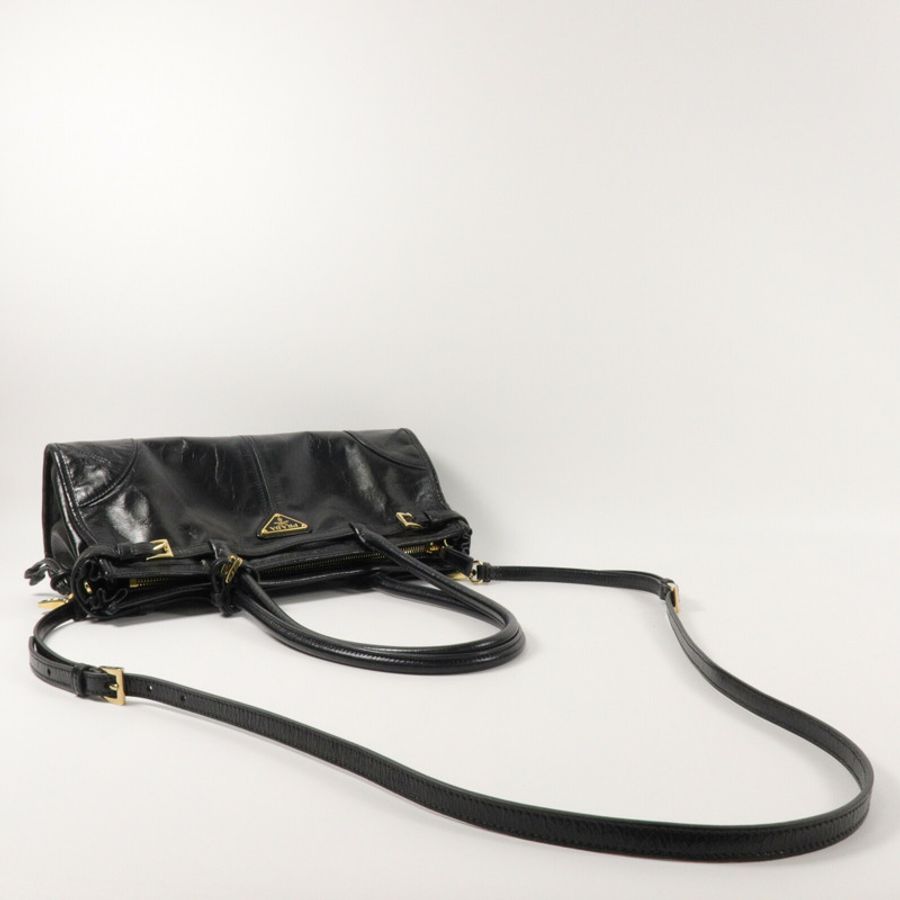 PRADA 牛皮皮革Bonnie Medium手挽肩背兩用袋-8