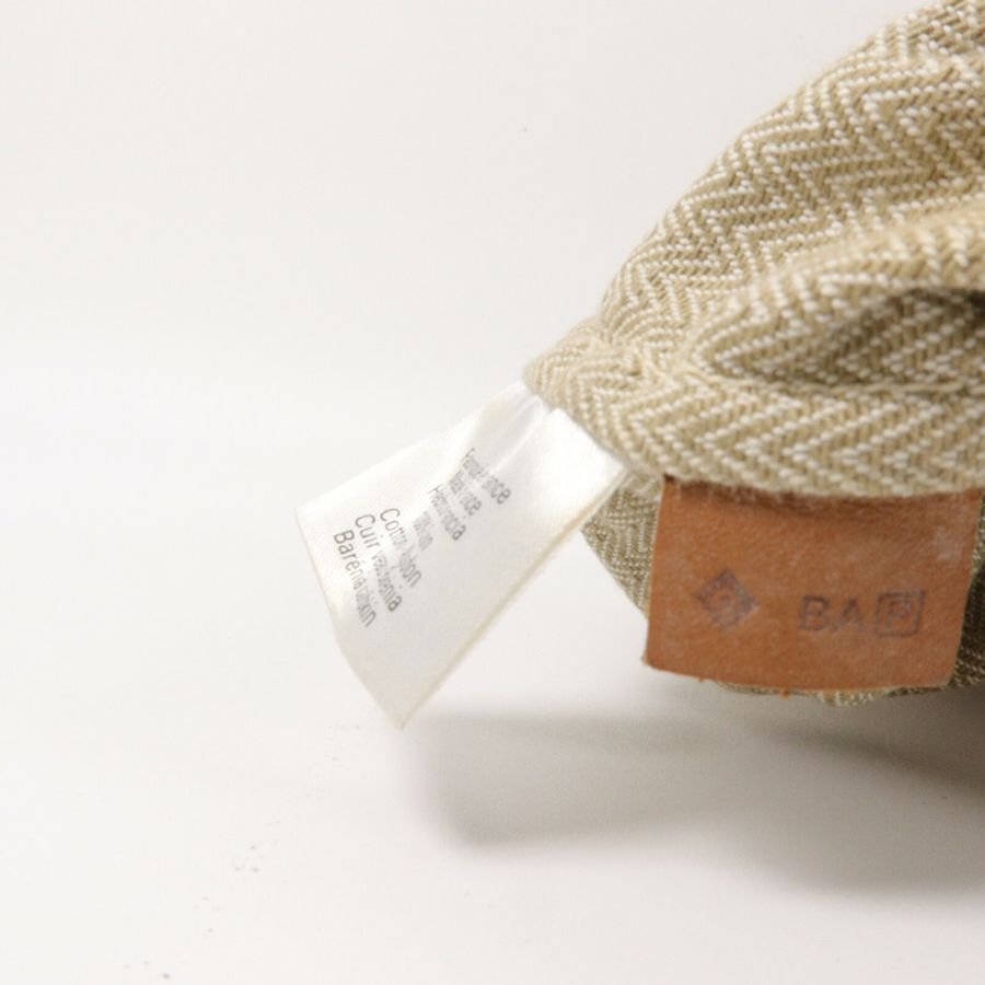 HERMES 帆布/Barenia皮革Aline手挽袋Beige-5