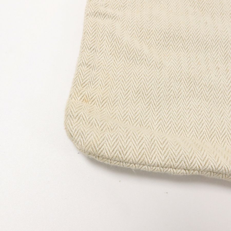 HERMES 帆布/Barenia皮革Aline手挽袋Beige-11