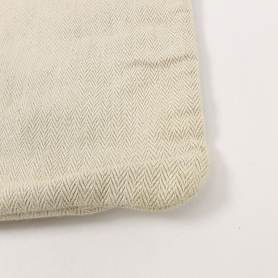 HERMES 帆布/Barenia皮革Aline手挽袋Beige-12