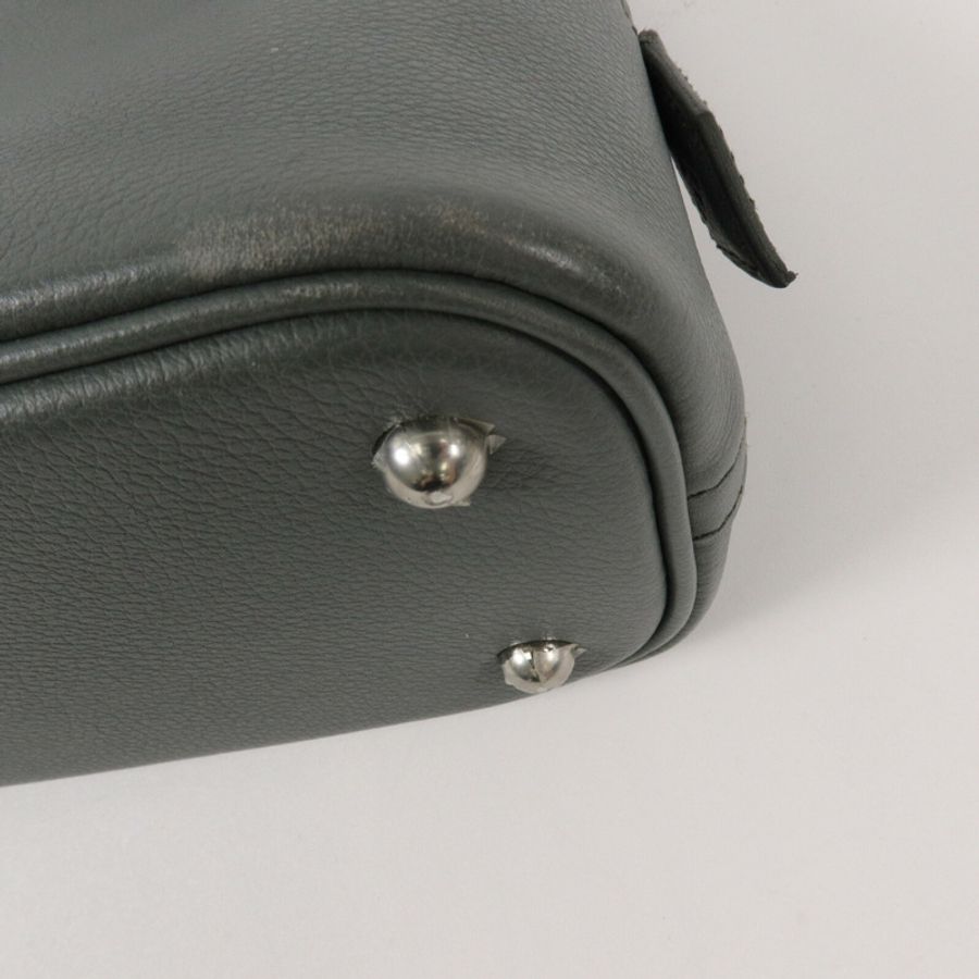 HERMES Evercolor皮革Bolide 27手挽肩背兩用袋Vert Amande-11