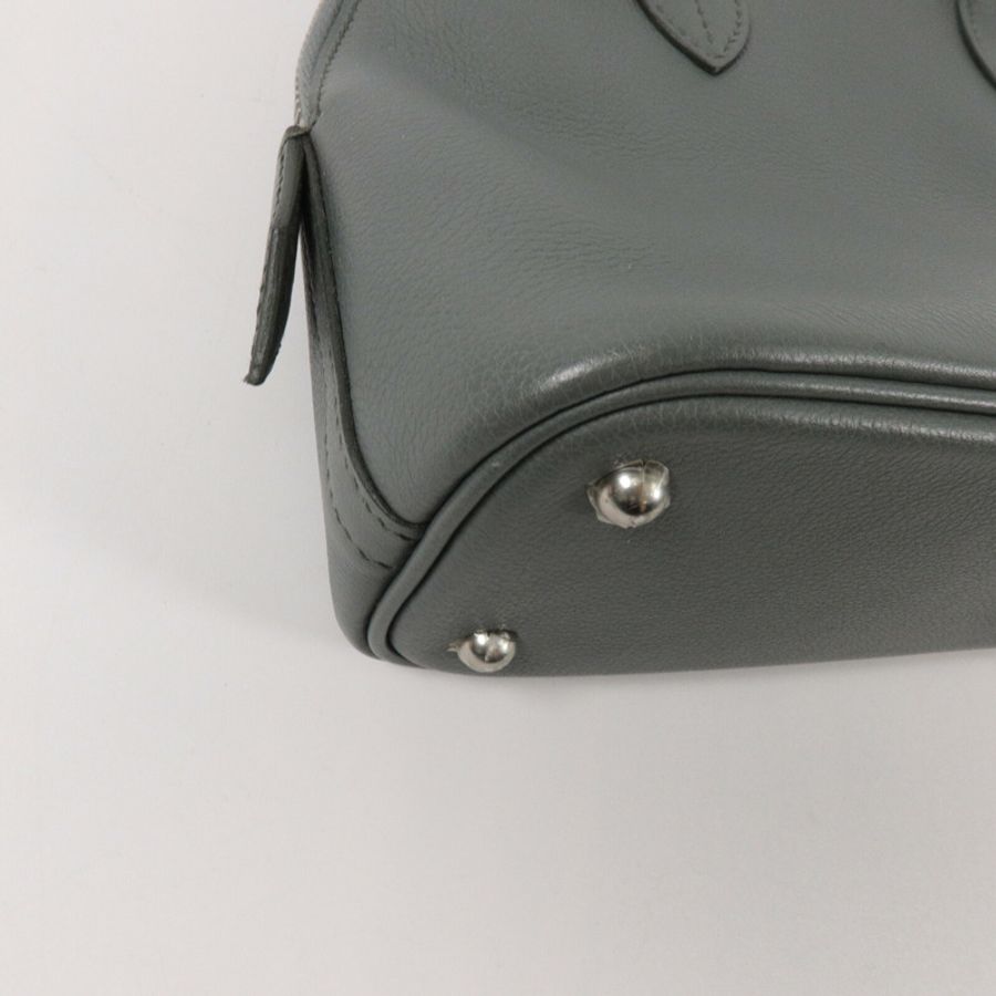 HERMES Evercolor皮革Bolide 27手挽肩背兩用袋Vert Amande-12