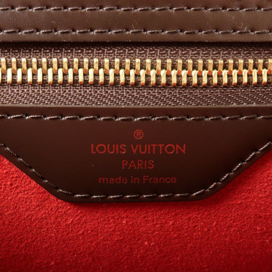 LOUIS VUITTON Damier Bergamo MM手挽袋-5