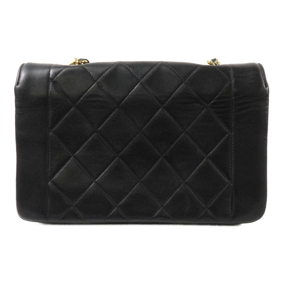CHANEL 羊皮皮革Vintage Diana鏈帶肩背袋-1