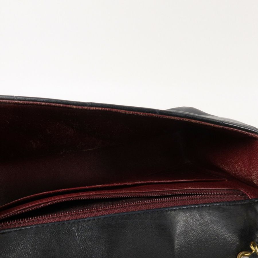 CHANEL 羊皮皮革Vintage Diana鏈帶肩背袋-4