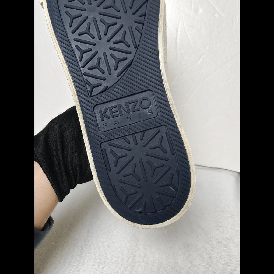 【8成新】㊣✨Kenzo✨**尺寸：10**高田賢三 綠色 印字 綁帶 布鞋 帆布鞋 休閒鞋/二手精品/二手鞋/保證正品🌳二手樹屋🌳-22