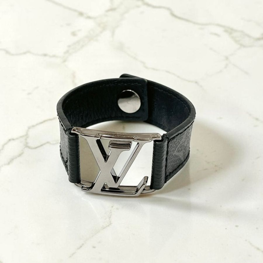 莉亞精品♡ LV M6295 黑花手環 二手-0