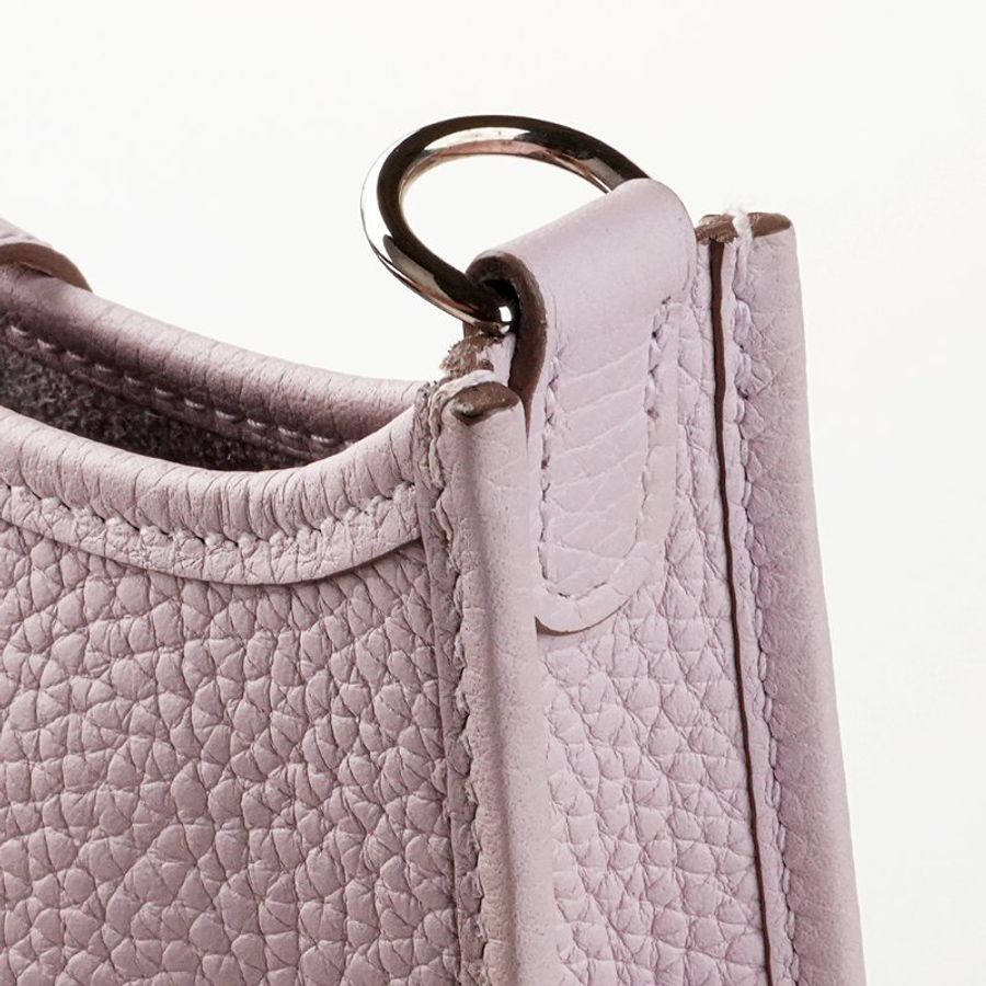 HERMÈS 愛馬仕 依芙琳 夢幻淡紫 Evelyne 16 TPM 銀釦 Togo 牛皮|斜背包 肩背包 馬鞍包 迷你包|W刻 2024年|KÉSH 凱仕精品-12
