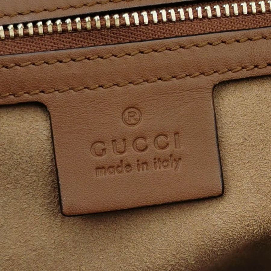 Gucci Padlock中型牛皮GG老花鎖扣單肩包-7