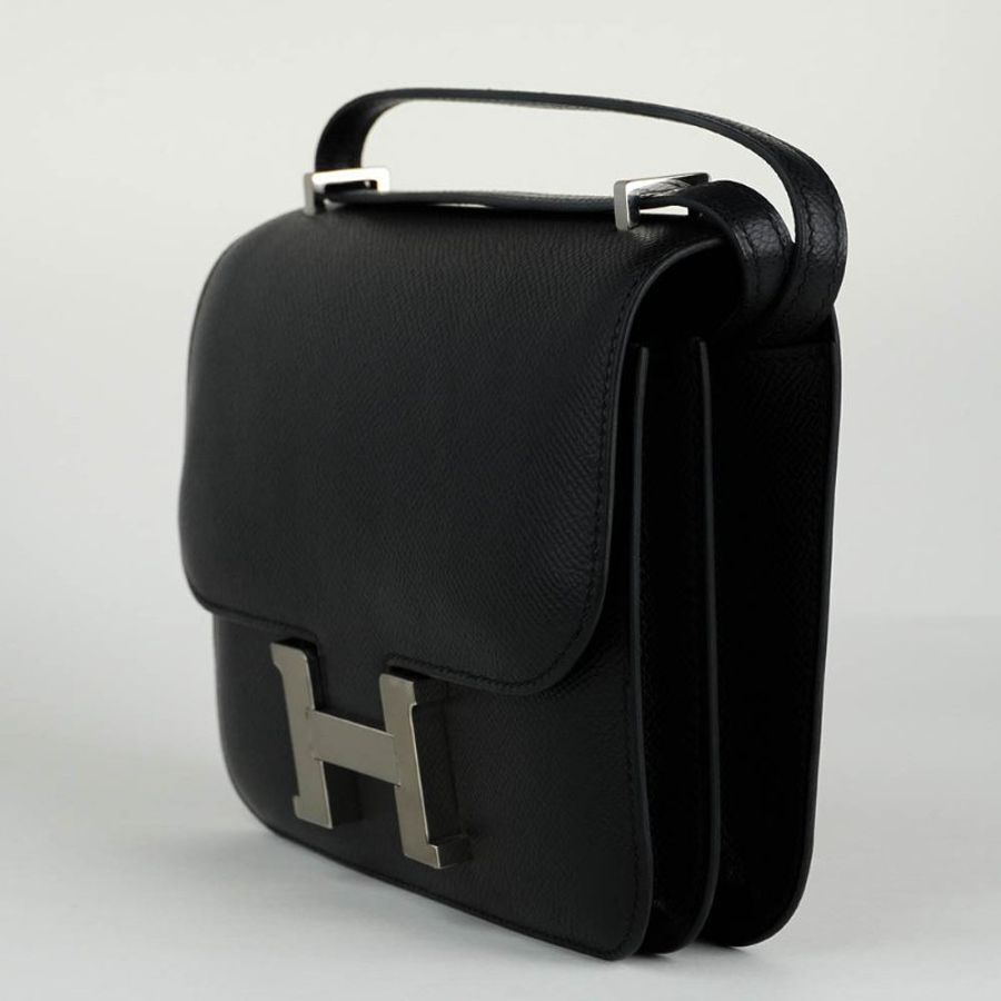 HERMÈS 愛馬仕 Constance 19 黑色銀釦 Epsom 牛皮｜康康包 肩背包 斜背包 H 包｜U刻 2022年｜KÉSH 凱仕精品-8