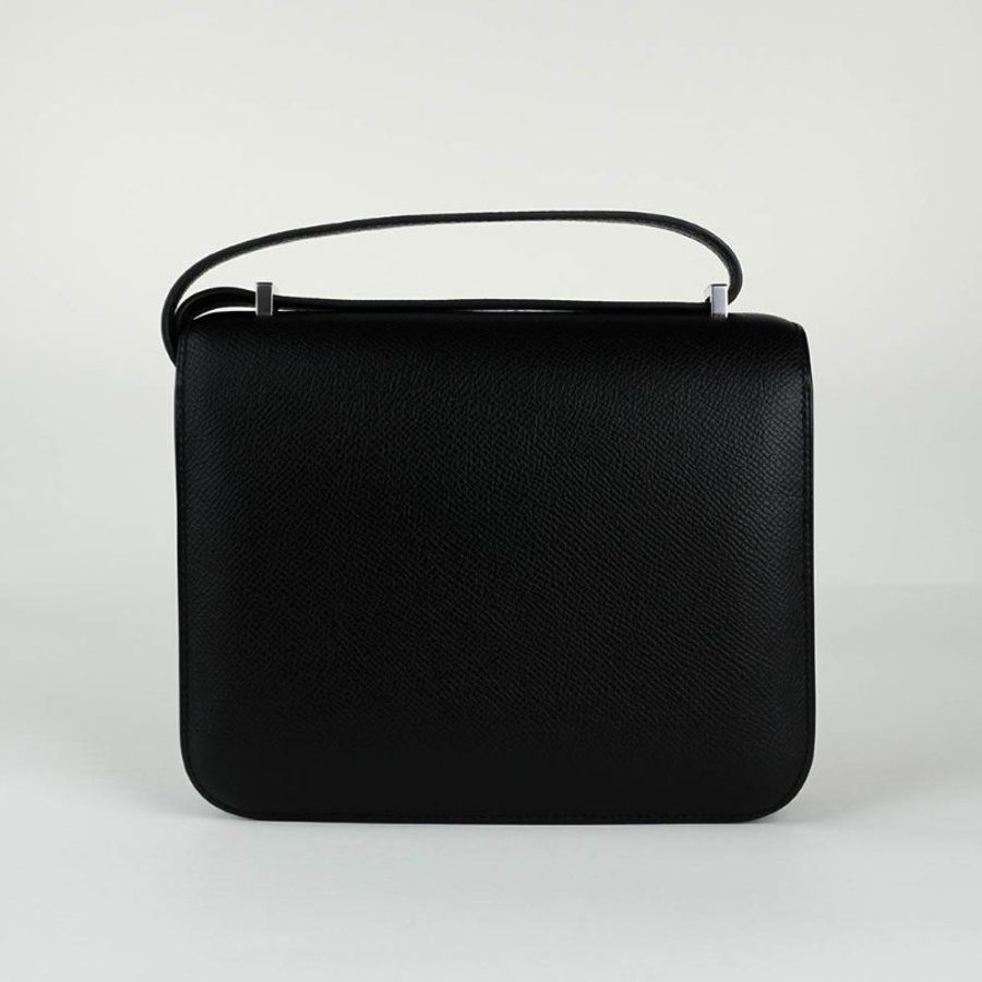 HERMÈS 愛馬仕 Constance 19 黑色銀釦 Epsom 牛皮｜康康包 肩背包 斜背包 H 包｜U刻 2022年｜KÉSH 凱仕精品-9