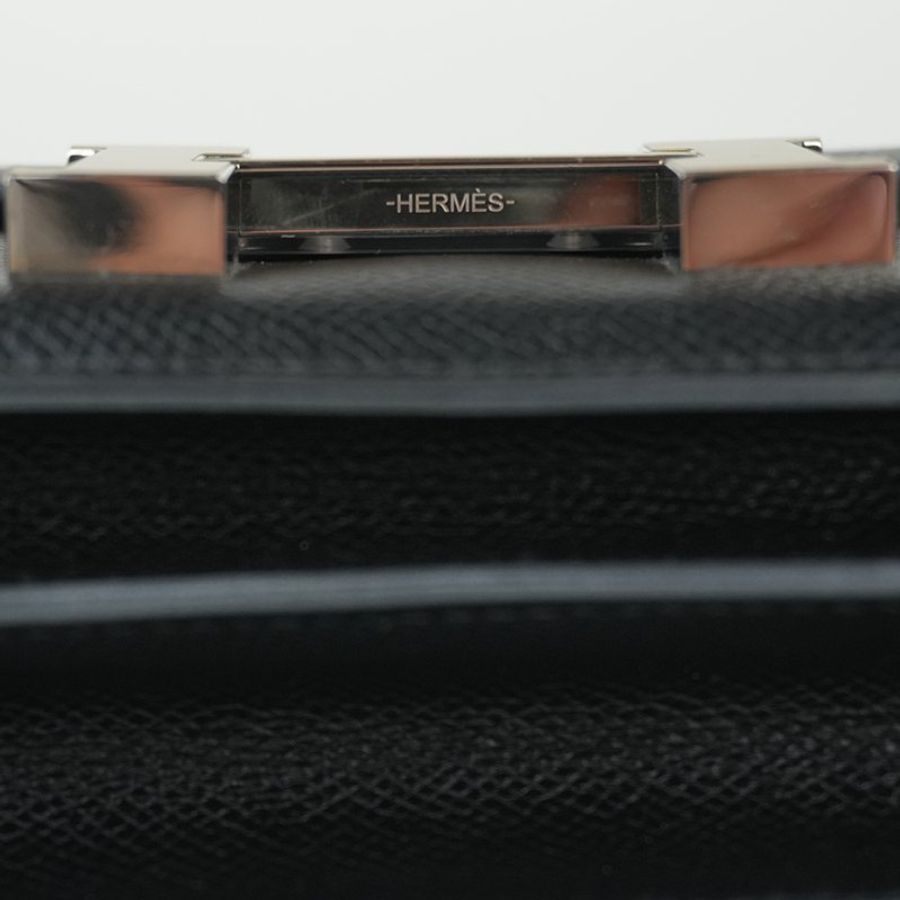 HERMÈS 愛馬仕 Constance 19 黑色銀釦 Epsom 牛皮｜康康包 肩背包 斜背包 H 包｜U刻 2022年｜KÉSH 凱仕精品-12