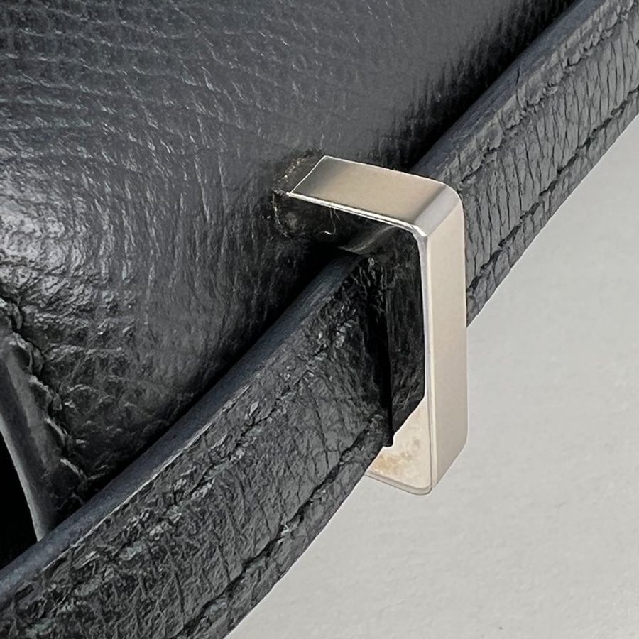 HERMÈS 愛馬仕 Constance 19 黑色銀釦 Epsom 牛皮｜康康包 肩背包 斜背包 H 包｜U刻 2022年｜KÉSH 凱仕精品-28