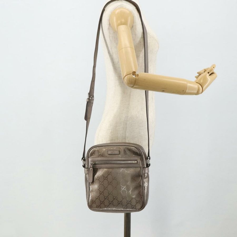 【日本直送】GUCCI GG Implementation 單肩包 PVC 粉紅銀色 233268 正品 BA12559A-22