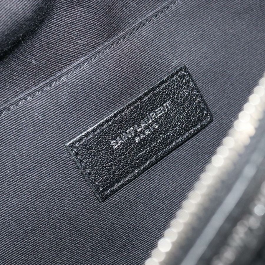 【日本直送】SAINT LAURENT Bore 腰包 棉質 黑色 銀色 正品 179295A-20