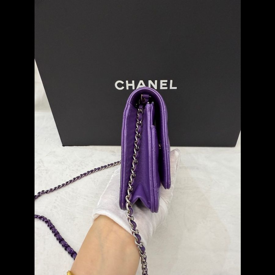 Chanel香奈兒紫色woc 雙C漸變woc 晶片款-2