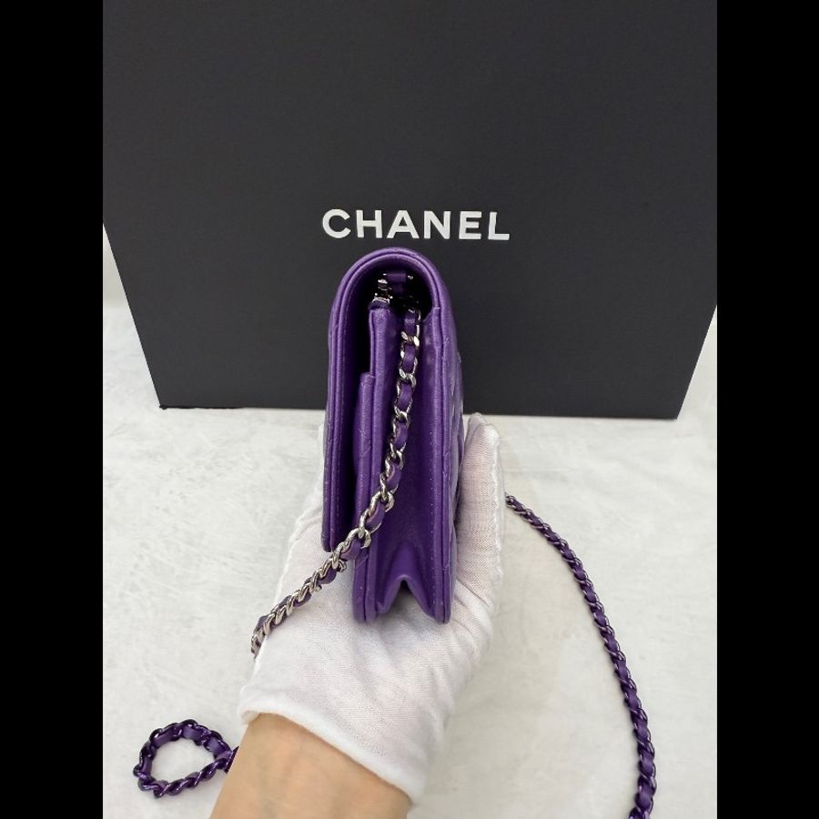 Chanel香奈兒紫色woc 雙C漸變woc 晶片款-3