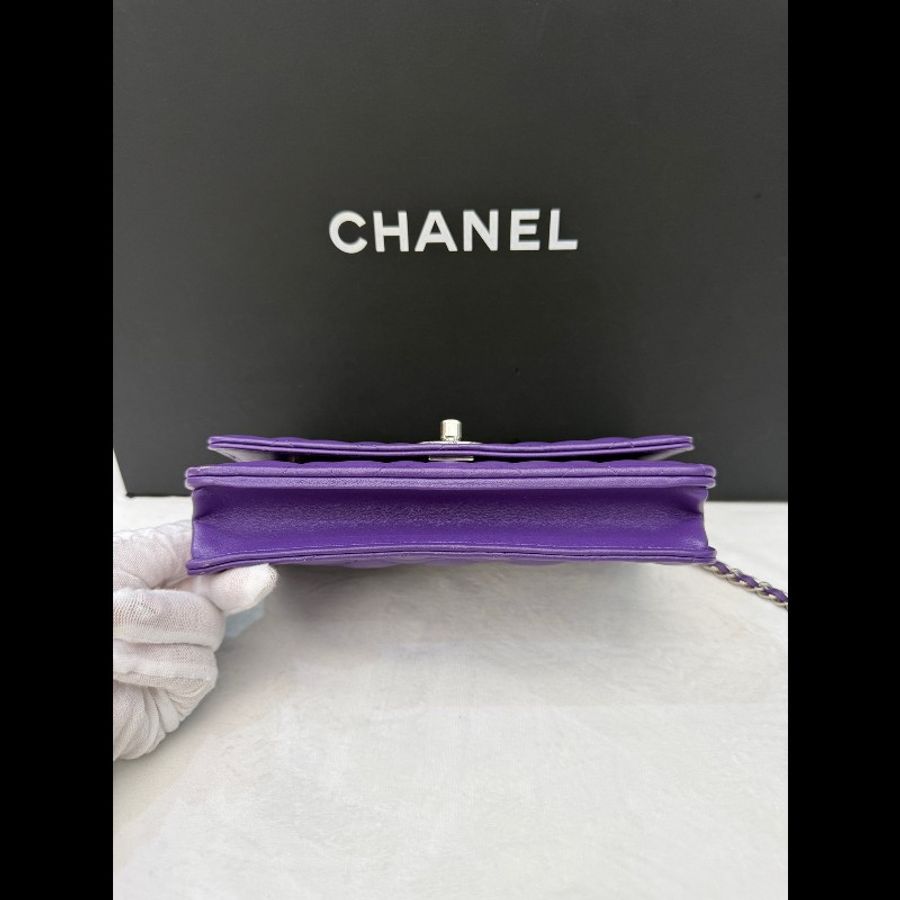 Chanel香奈兒紫色woc 雙C漸變woc 晶片款-4
