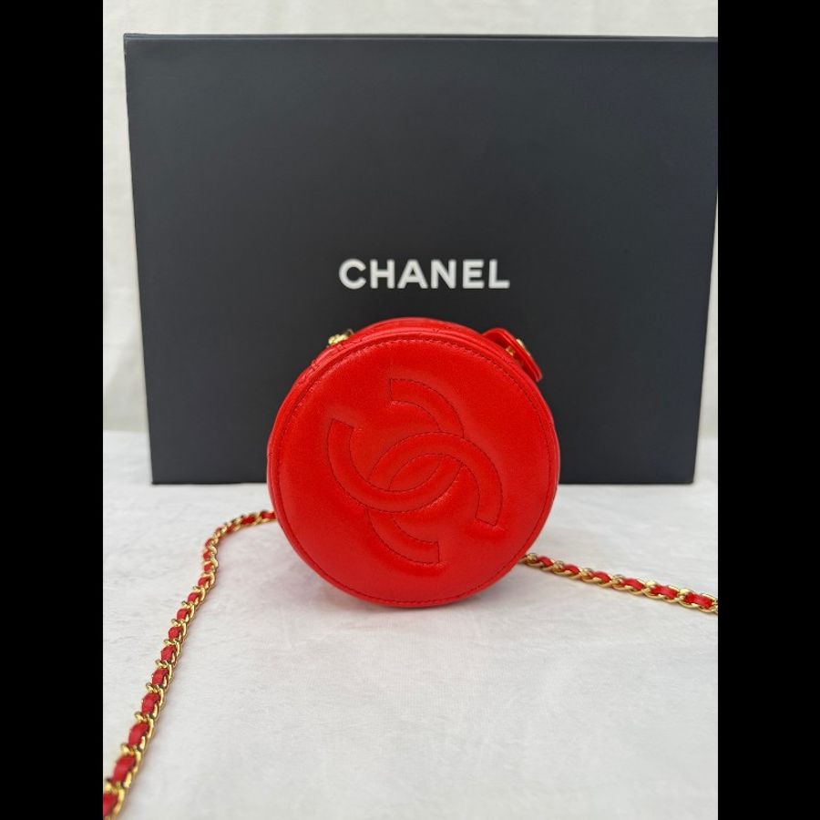 香奈兒/Chanel 手提小水桶 羊皮,金屬配件 尺寸11×13×12 專櫃定價30900-4