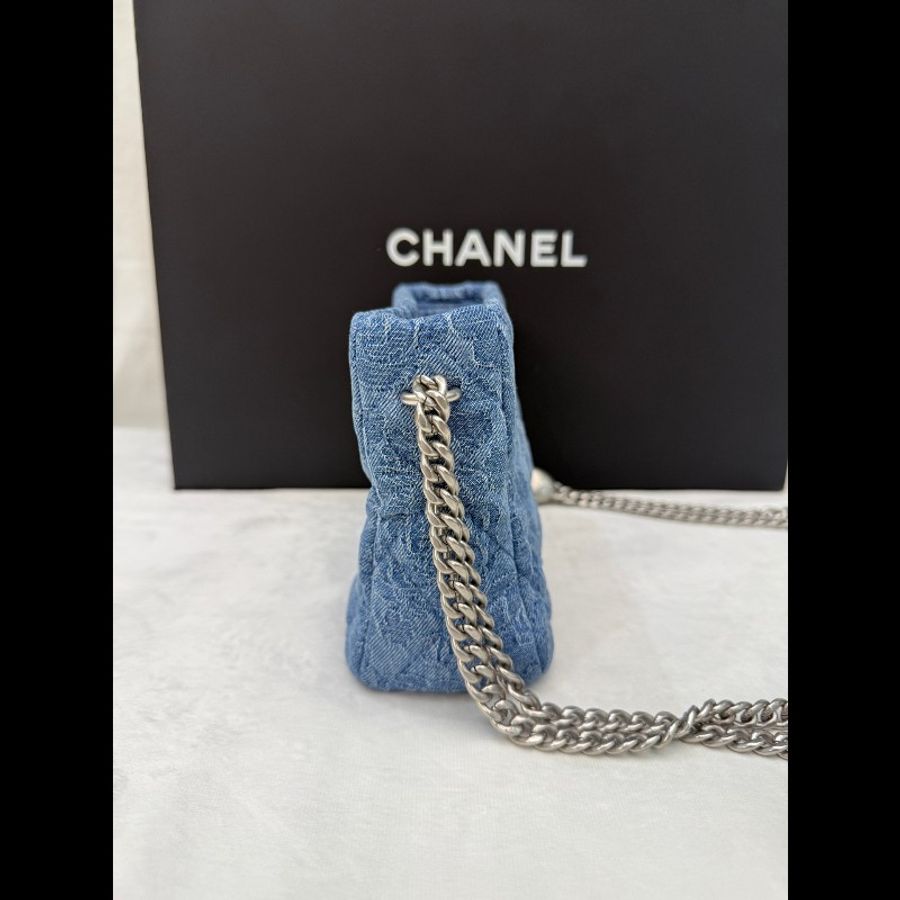 Chanel香奈兒23P牛仔山茶花
Hobo愛心調節扣包 山茶花藍色牛仔Hobo鏈條包
晶片款-3