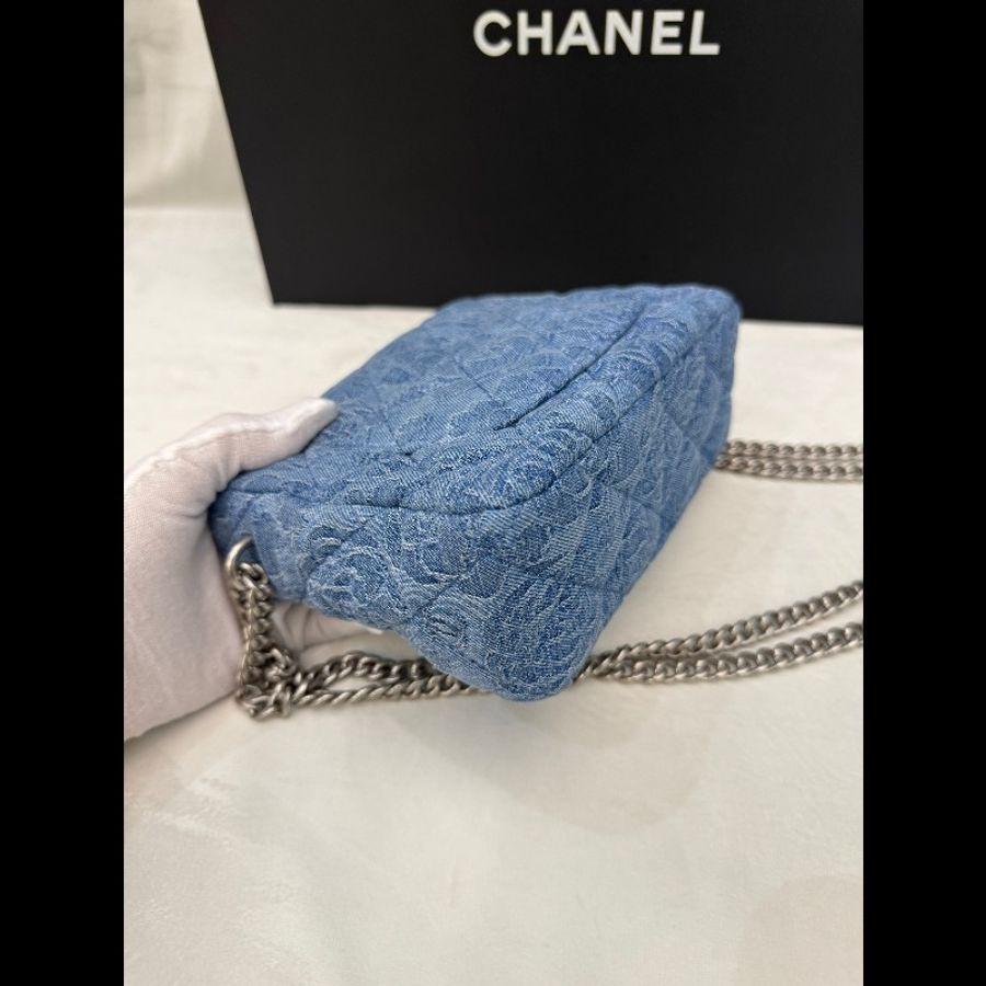 Chanel香奈兒23P牛仔山茶花
Hobo愛心調節扣包 山茶花藍色牛仔Hobo鏈條包
晶片款-6