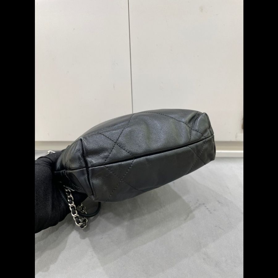香奈兒 Chanel 黑銀22bag mini垃圾袋-3