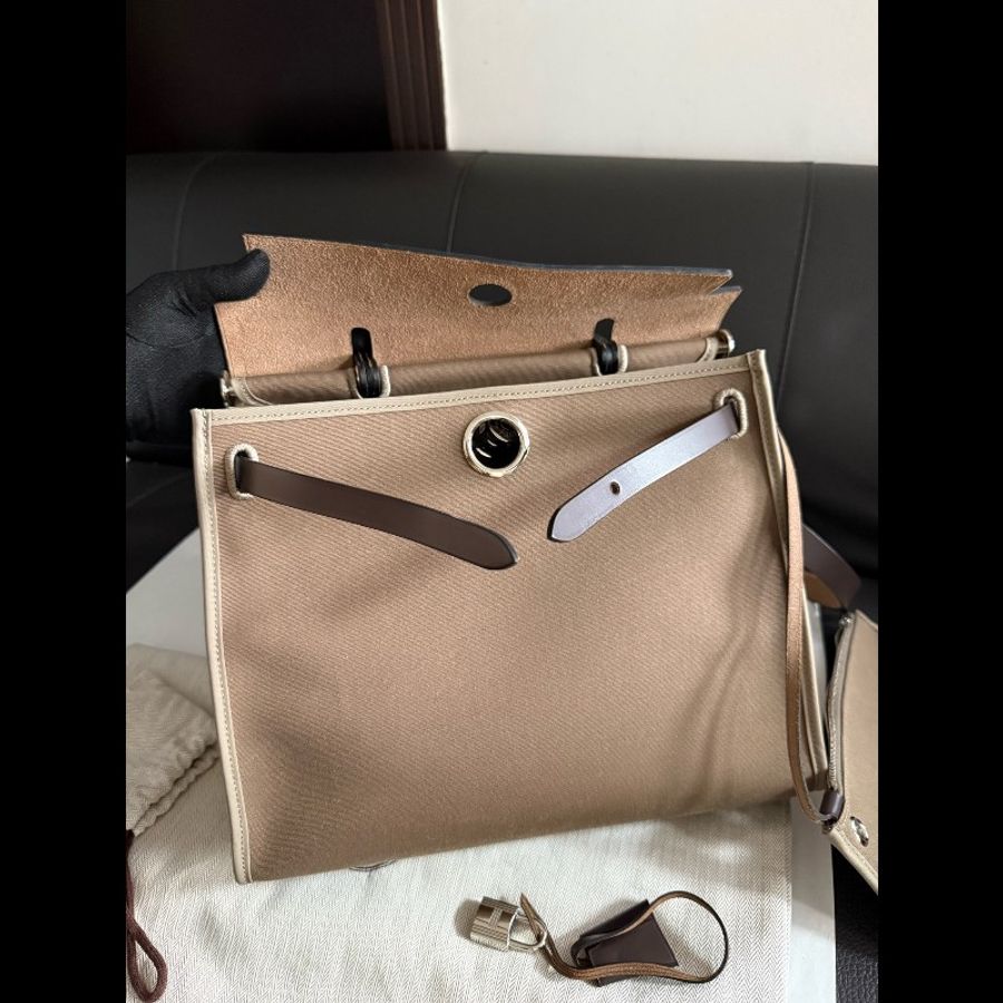Hermès愛馬仕 大象灰Herbag 31手提單肩斜揹包 優惠價可入手-2