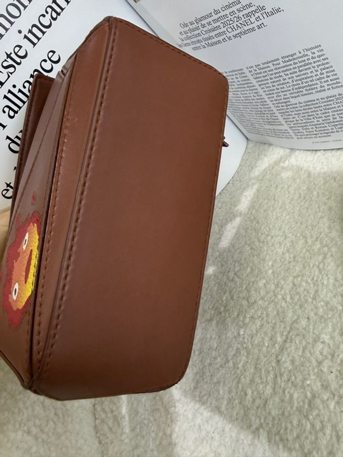 LOEWE 羅意威 mini Puzzle 特別版 卡西法火焰包 哈爾的移動城堡聯名款焦糖色牛皮-2