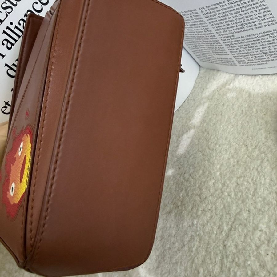 LOEWE 羅意威 mini Puzzle 特別版 卡西法火焰包 哈爾的移動城堡聯名款焦糖色牛皮-10