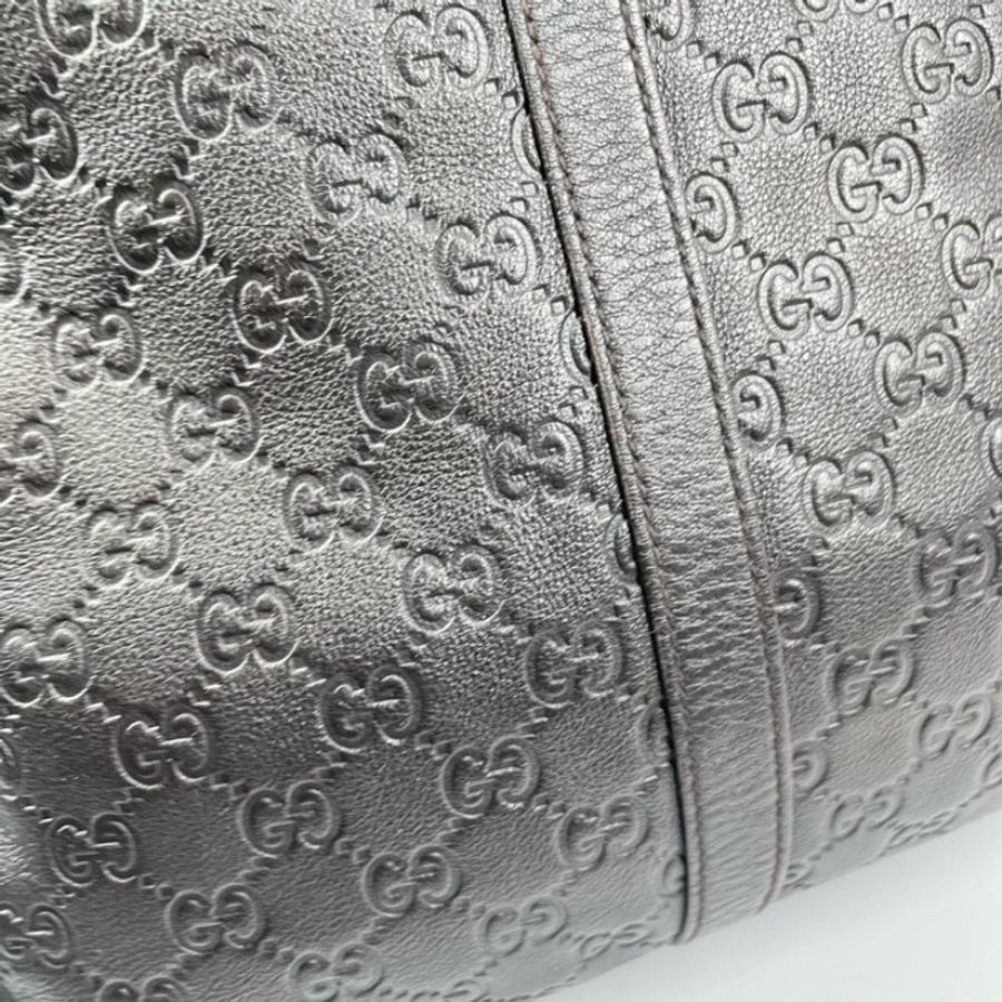 GUCCI 全皮老花壓紋手提包公文包電腦包-11