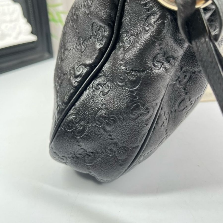 GUCCI 全皮老花壓紋手提包公文包電腦包-16
