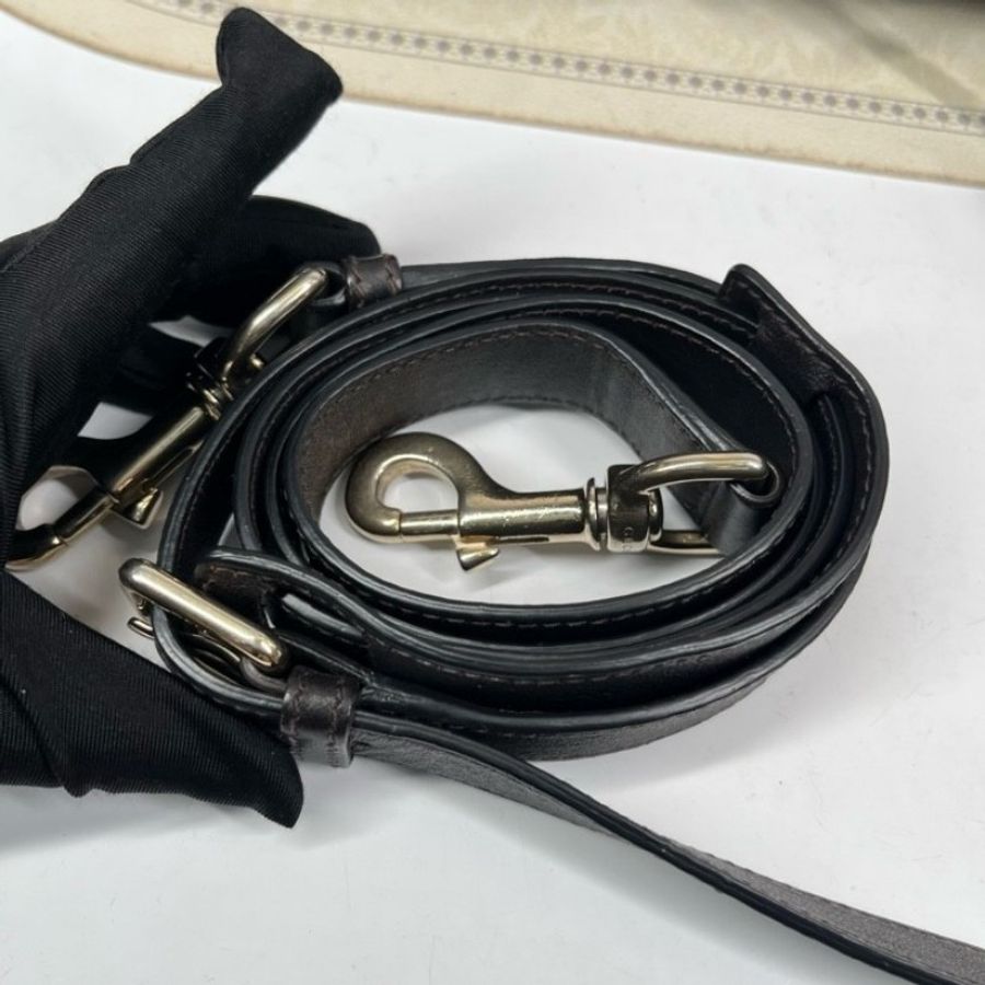 GUCCI 全皮老花壓紋手提包公文包電腦包-19