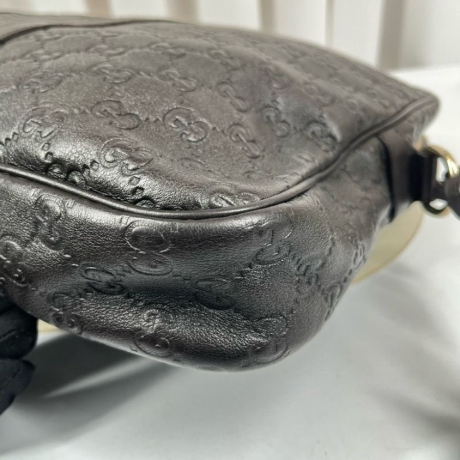 GUCCI 全皮老花壓紋手提包公文包電腦包-21