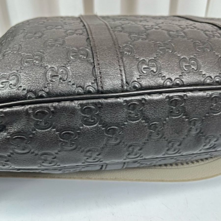 GUCCI 全皮老花壓紋手提包公文包電腦包-23