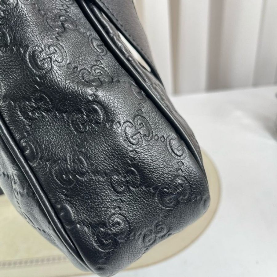 GUCCI 老花郵差包 經典雙G老花壓紋 斜挎包-18