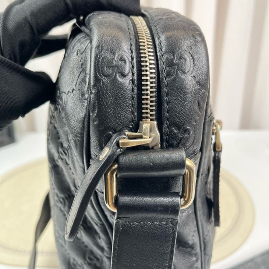 GUCCI 老花郵差包 經典雙G老花壓紋 斜挎包-20