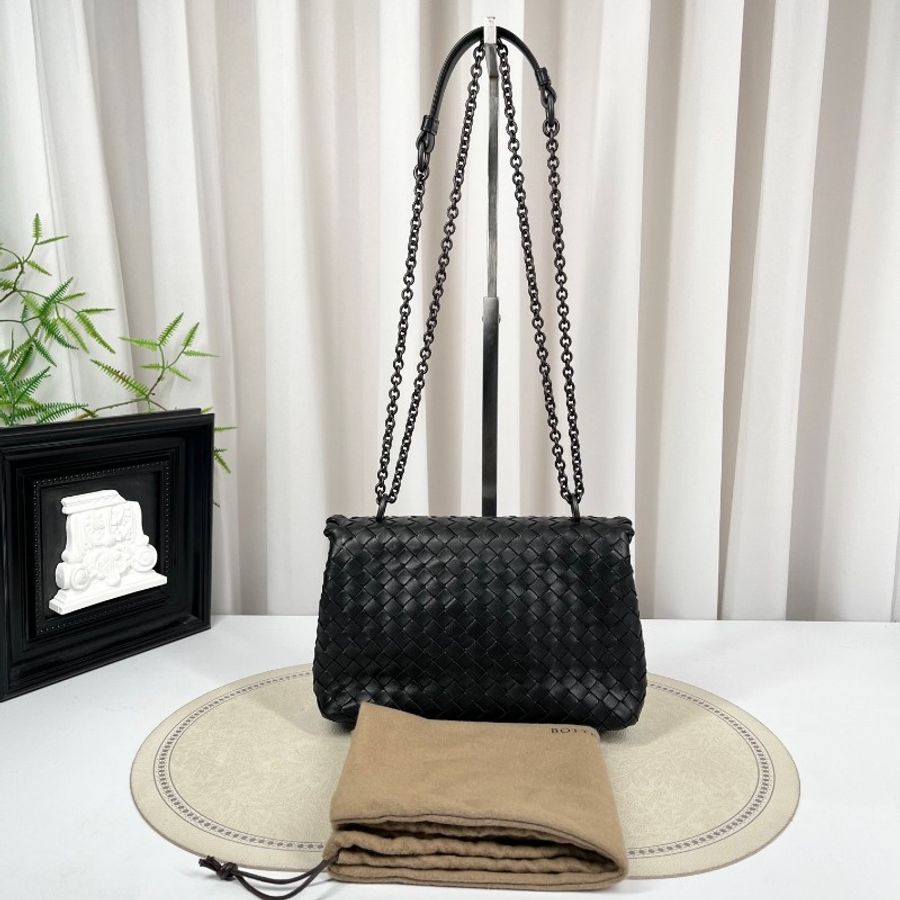 Bottega Veneta olimpia奧林匹亞鏈條包 可單肩斜挎 牛皮編織-1