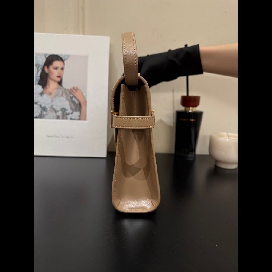 SAINT LAURENT聖羅蘭 YSL 米色 曼哈頓單肩包-1