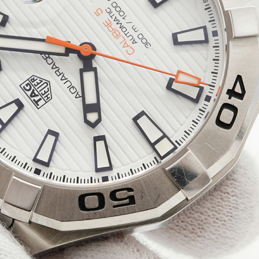 TAG Heuer Aquaracer Calibre 5 Way2013 白色錶盤男士手錶-6